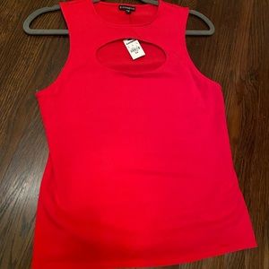 NWT Express Red Sexy Cutout Top